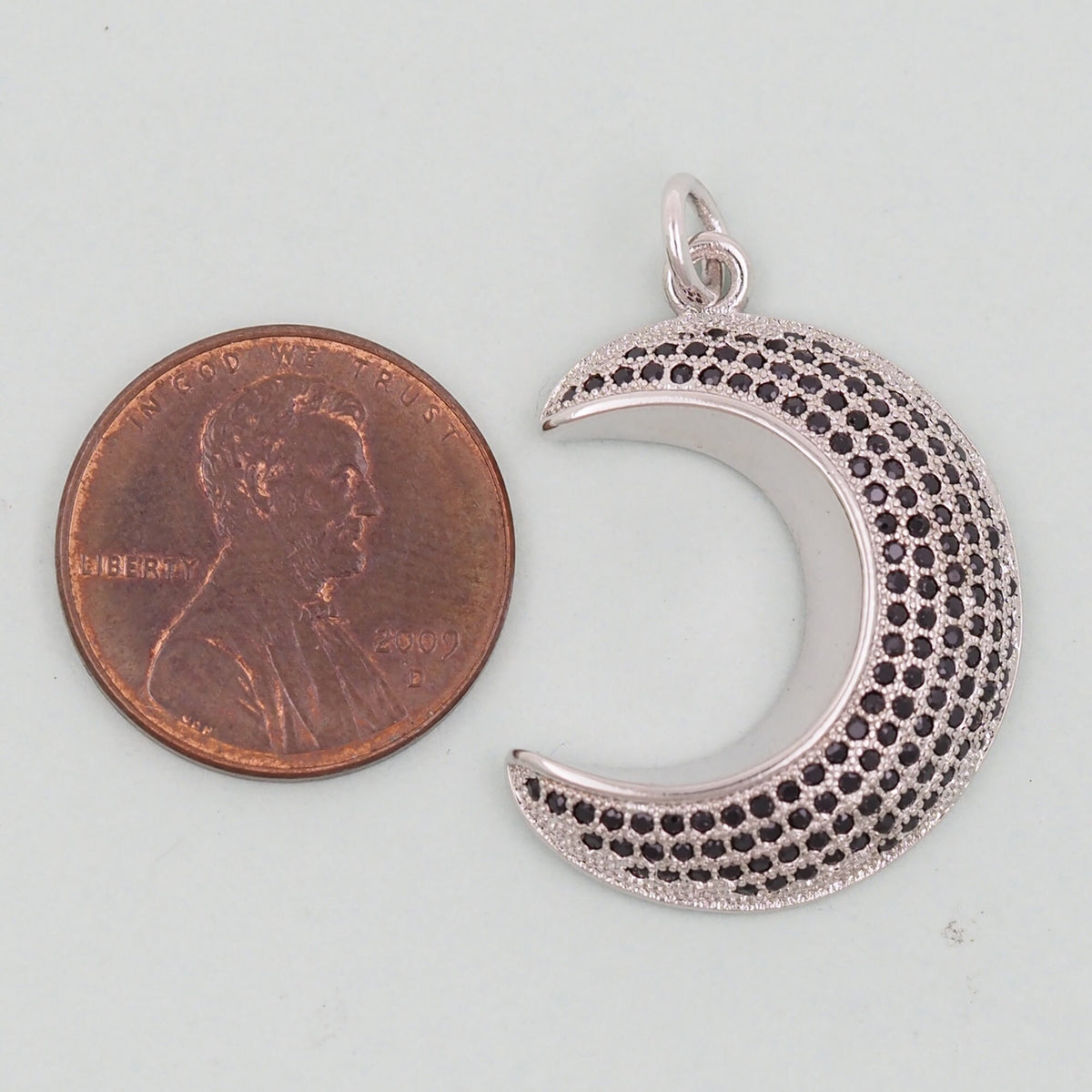 18K Gold Filled Moon Charm Pendant for Jewelry Making