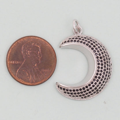 18K Gold Filled Moon Charm Pendant for Jewelry Making