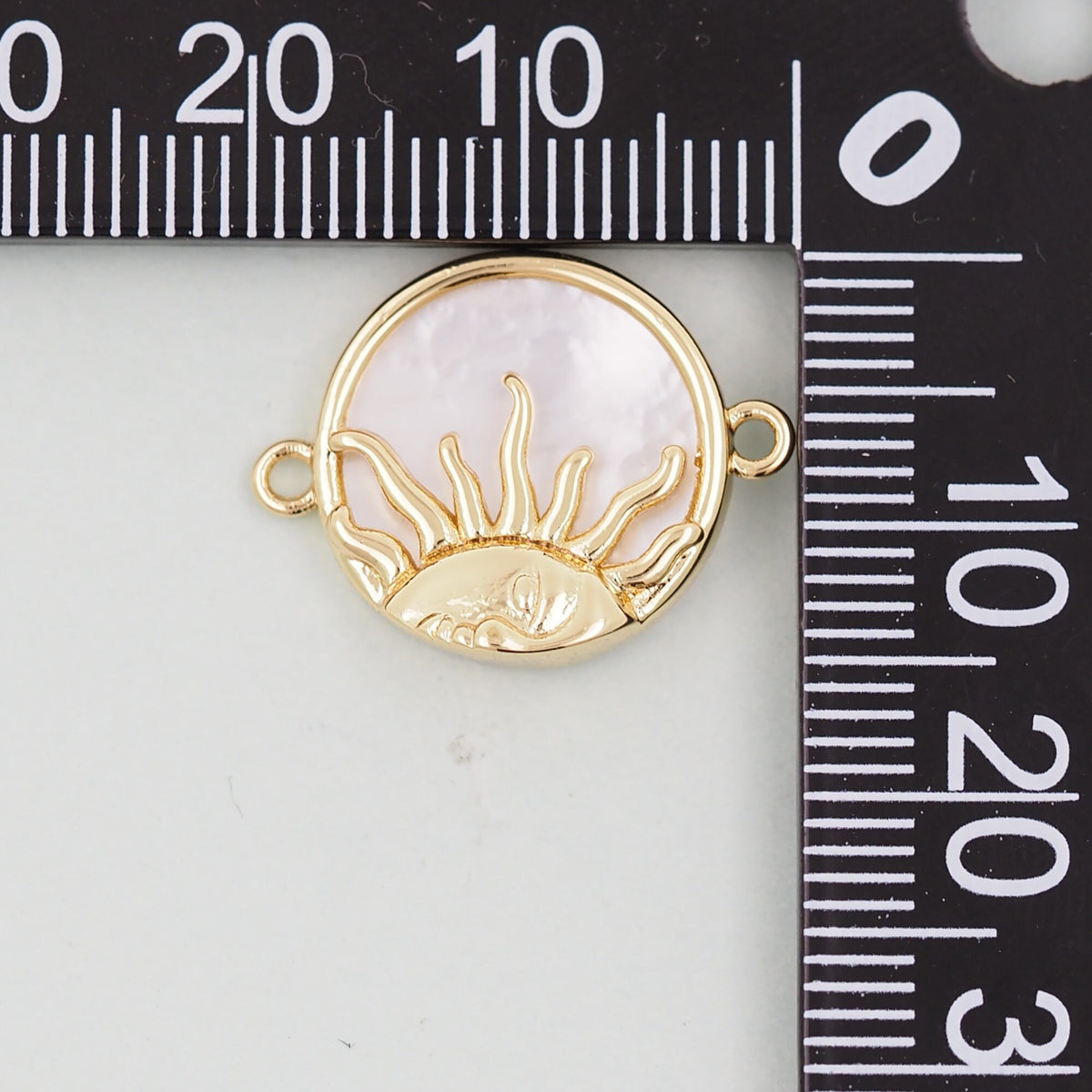 Gold Sun Charms,18K Gold Filled Sun Pendant,Celestial Charm Bracelet Necklace for DIY Jewelry Making Supply