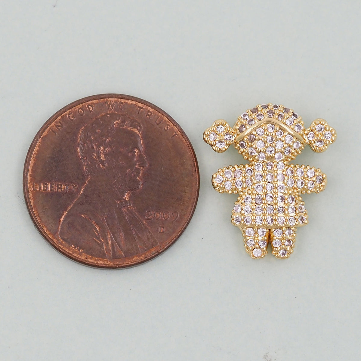 18K Gold Filled Hand Charm Pendant for Jewelry Making