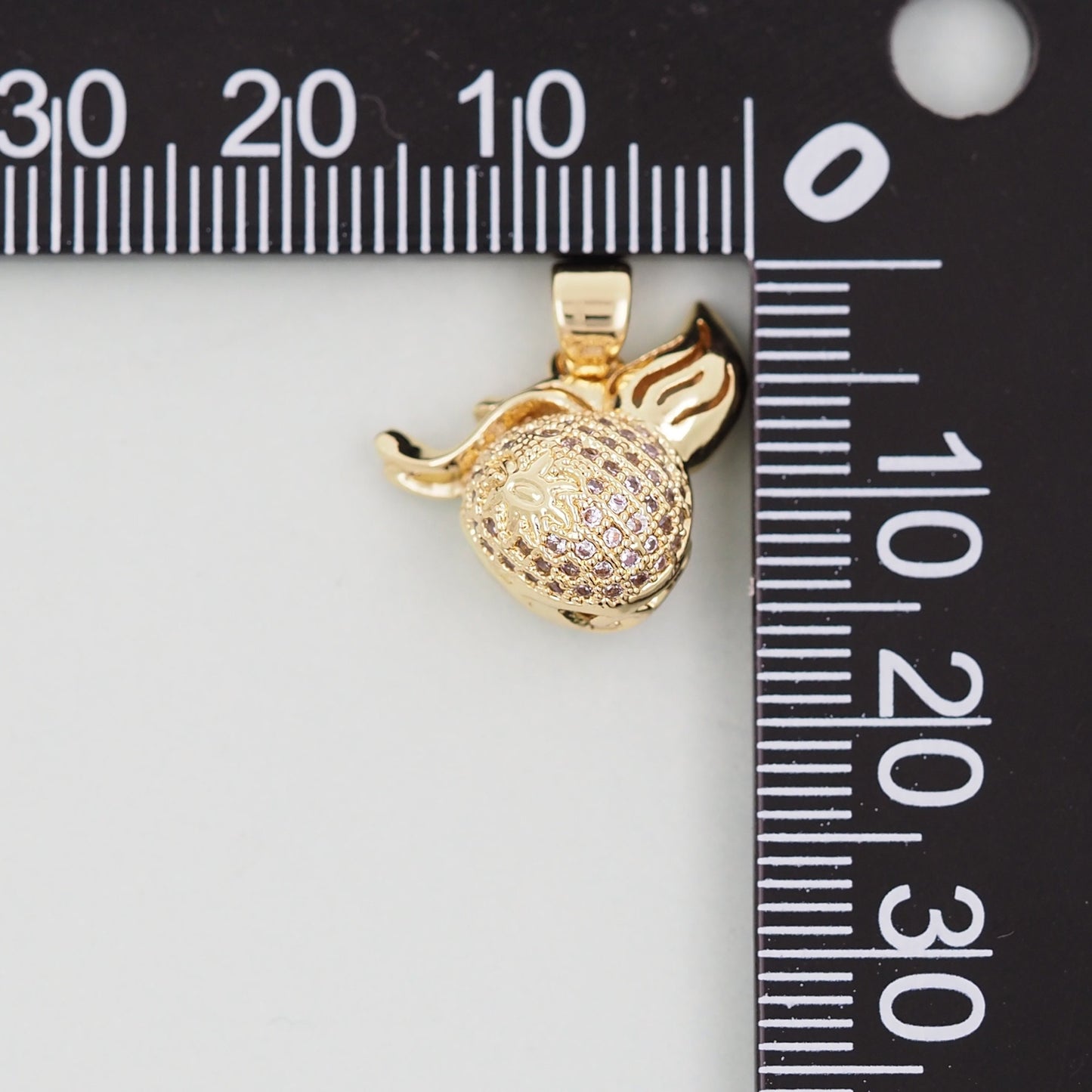 18K Gold Filled Geometric Pendant,Geometric Charm Bracelet Necklace for DIY Jewelry Making Supply