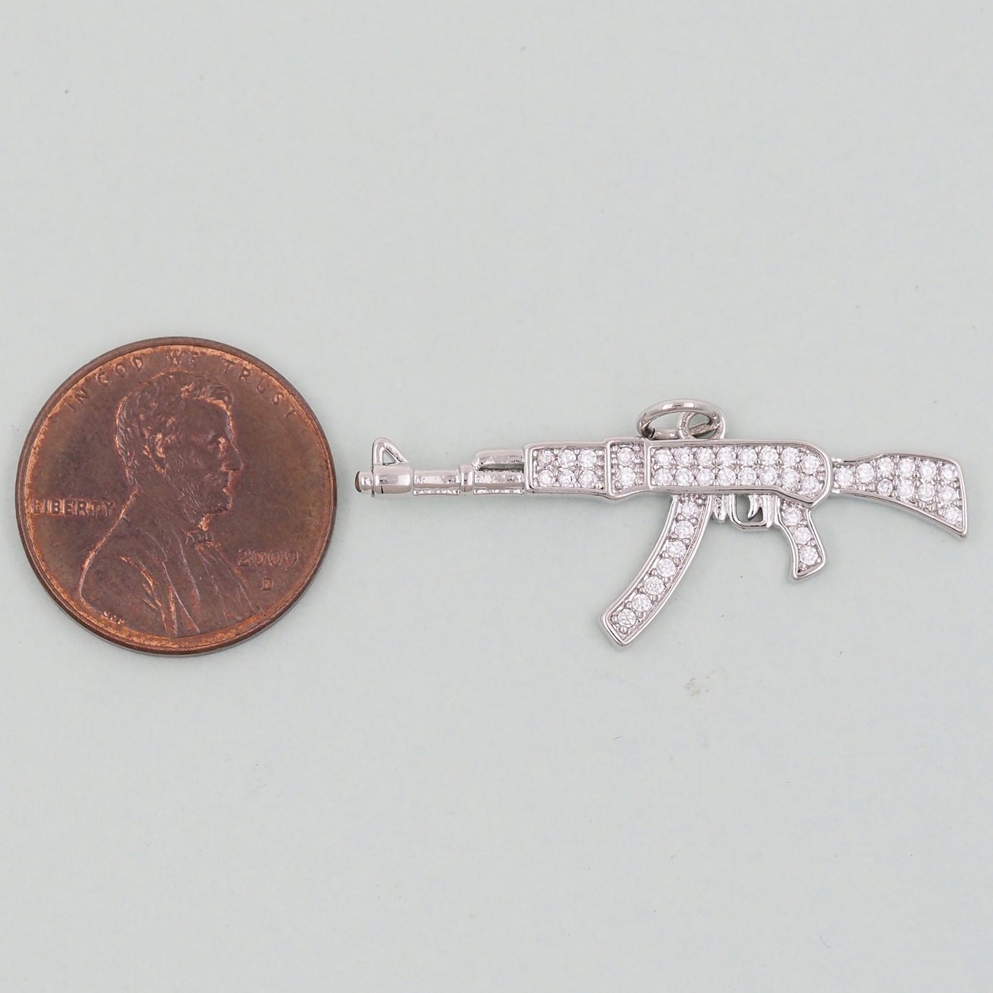 Gold gun Charms,18K Gold Filled gun Pendant,gun Charm Bracelet Necklace for DIY Jewelry Making Supply
