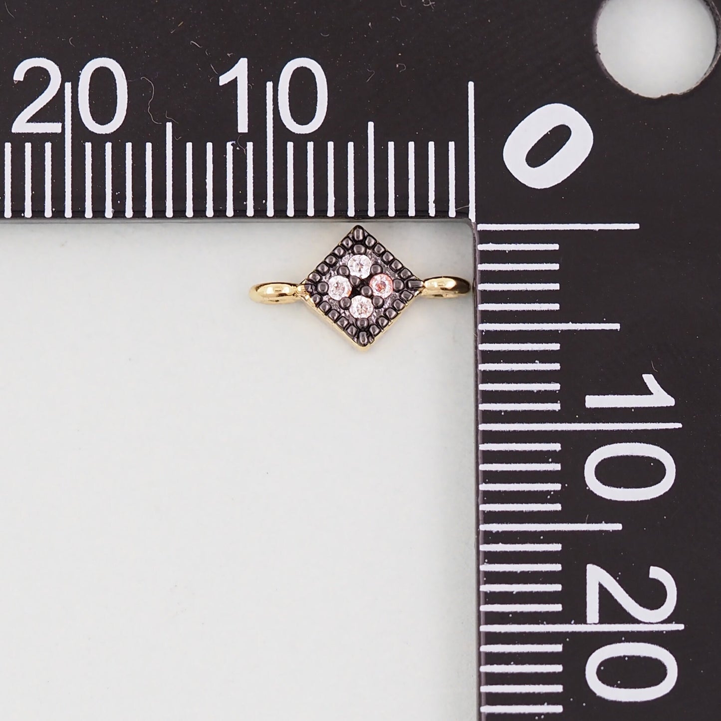 Gold Square Charms,18K Gold Filled Square Pendant,Square Connector Charm Bracelet Necklace for DIY Jewelry Making Supply