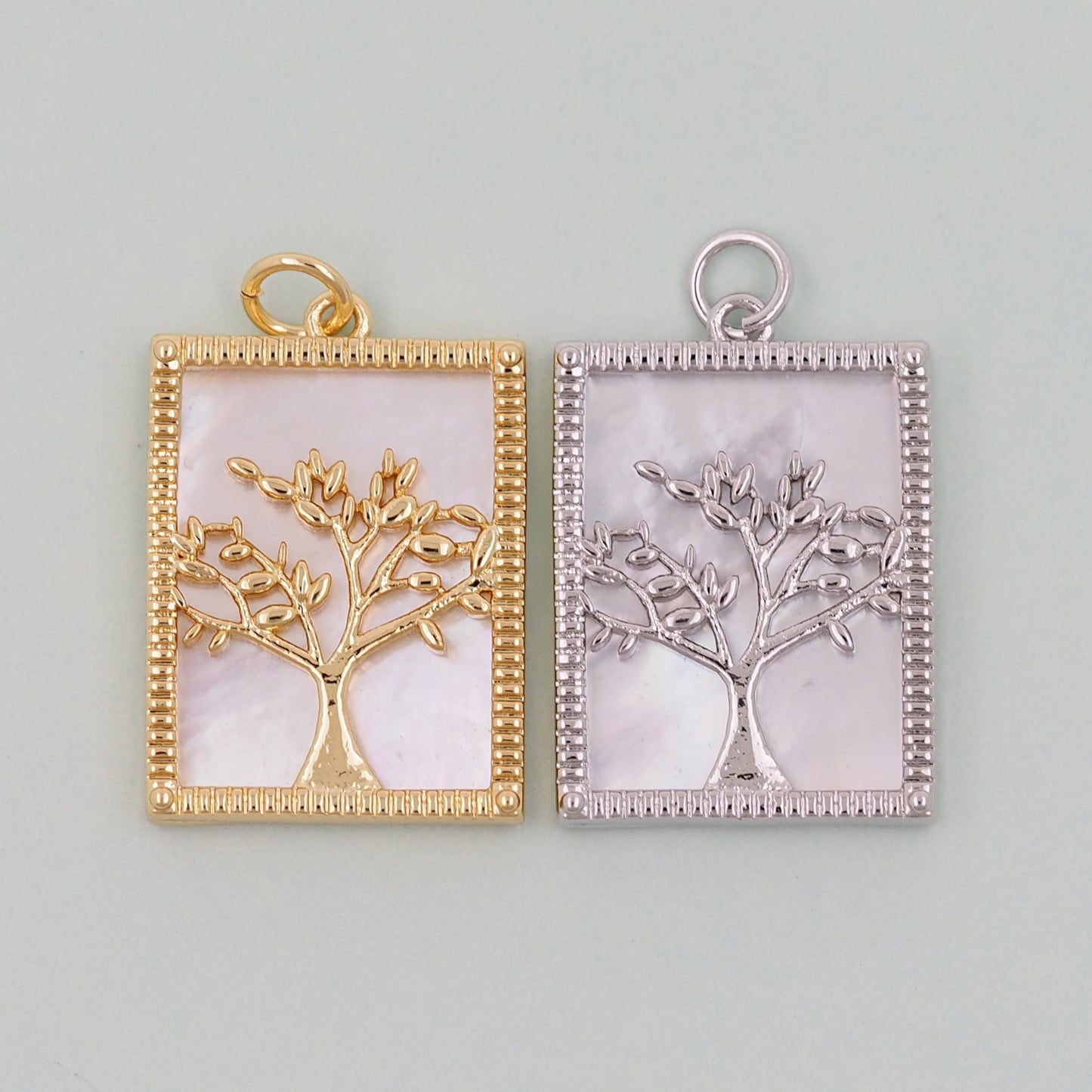 Gold tree of life Charms,18K Gold Filled tree of life Pendant,Tree Charm Bracelet Necklace for DIY Jewelry Making Supply