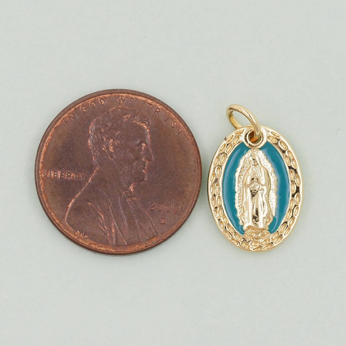 Gold virgin mary Charms,18K Gold Filled virgin mary Pendant,virgin mary Charm Bracelet Necklace for DIY Jewelry Making Supply