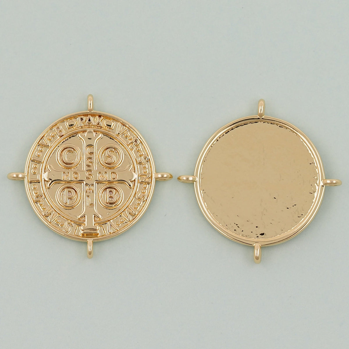 18K Gold Filled Cross Charm Pendant for Jewelry Making