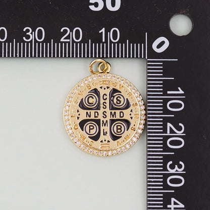 Gold religion Charms,18K Gold Filled religion Pendant,Cross Charm Bracelet Necklace for DIY Jewelry Making Supply