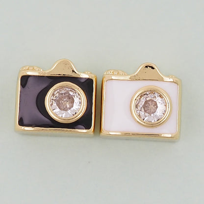 Gold camera Charms,18K Gold Filled camera Pendant,camera Charm Bracelet Necklace for DIY Jewelry Making Supply