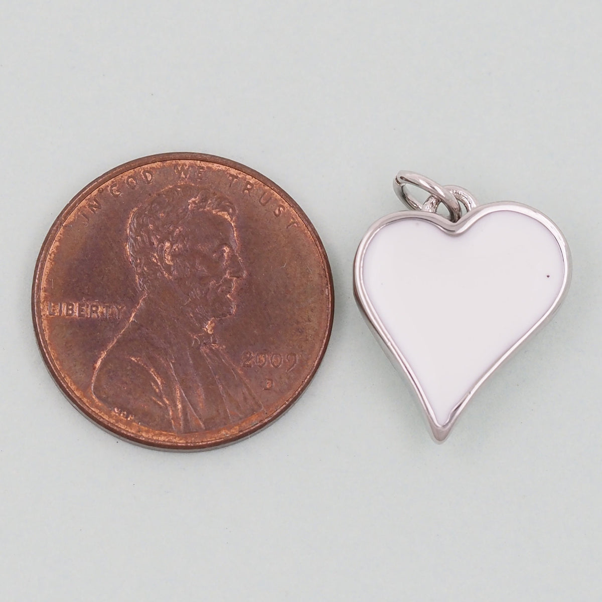 Gold Heart Charms,18K Gold Filled Heart Pendant,Enamel Heart Charm Bracelet Necklace for DIY Jewelry Making Supply
