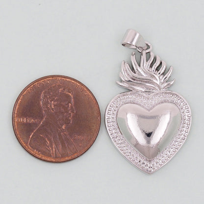 Gold sacred Heart Charms,18K Gold Filled sacred heart Pendant,Religious Charm Bracelet Necklace for DIY Jewelry Making Supply