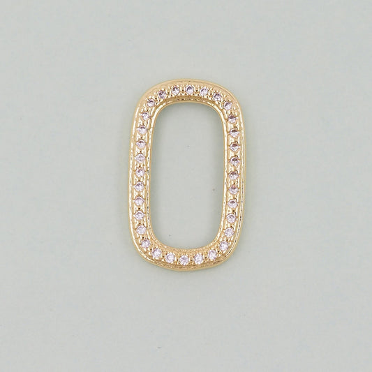Gold rectangle Charms,18K Gold Filled Oval Pendant,rectangle Charm Bracelet Necklace for DIY Jewelry Making Supply