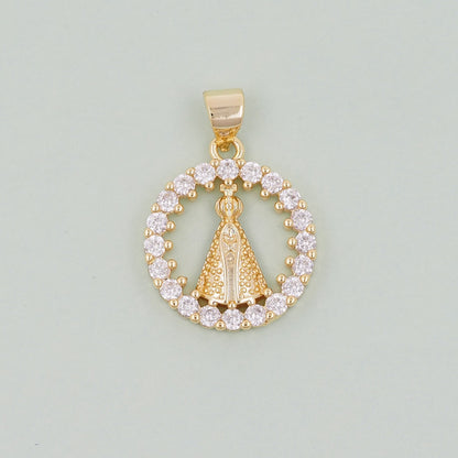 Gold virgin mary Charms,18K Gold Filled virgin mary Pendant,virgin mary Charm Bracelet Necklace for DIY Jewelry Making Supply