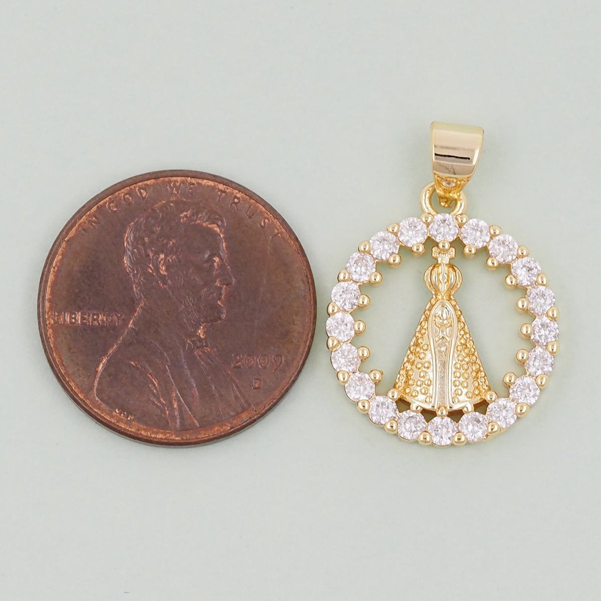 Gold virgin mary Charms,18K Gold Filled virgin mary Pendant,virgin mary Charm Bracelet Necklace for DIY Jewelry Making Supply