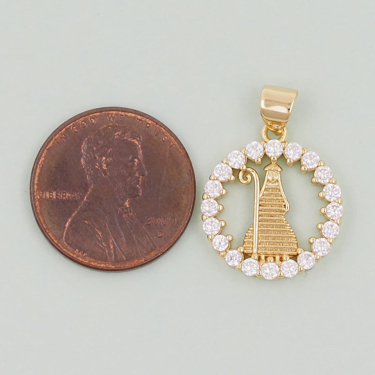 Gold virgin mary Charms,18K Gold Filled virgin mary Pendant,virgin mary Charm Bracelet Necklace for DIY Jewelry Making Supply