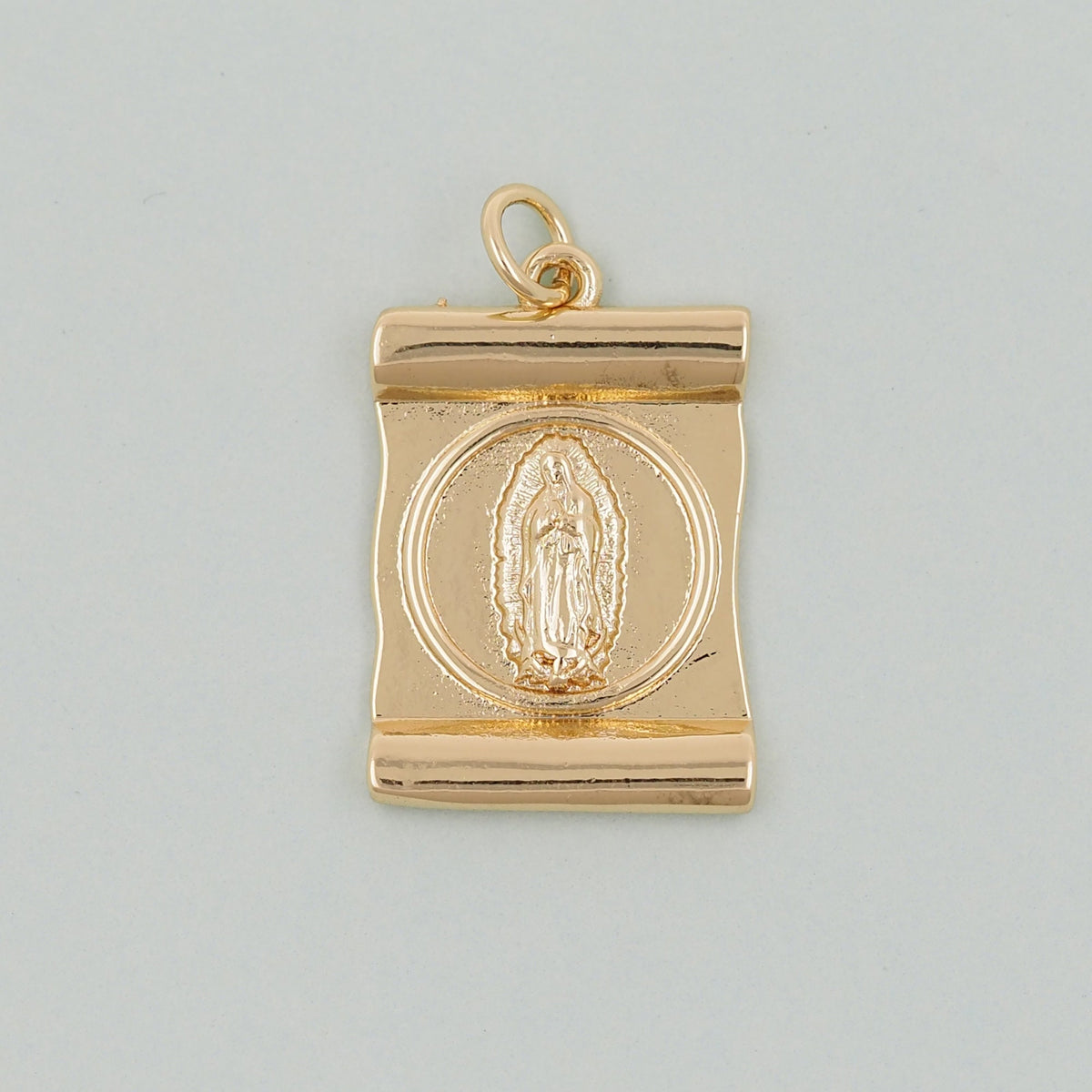 Gold virgin mary Charms,18K Gold Filled virgin mary Pendant,virgin mary Charm Bracelet Necklace for DIY Jewelry Making Supply