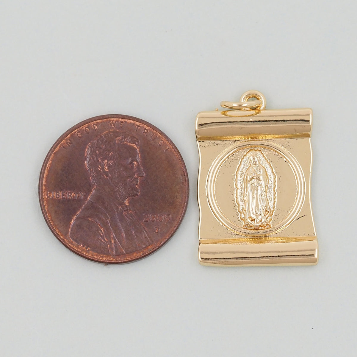 Gold virgin mary Charms,18K Gold Filled virgin mary Pendant,virgin mary Charm Bracelet Necklace for DIY Jewelry Making Supply