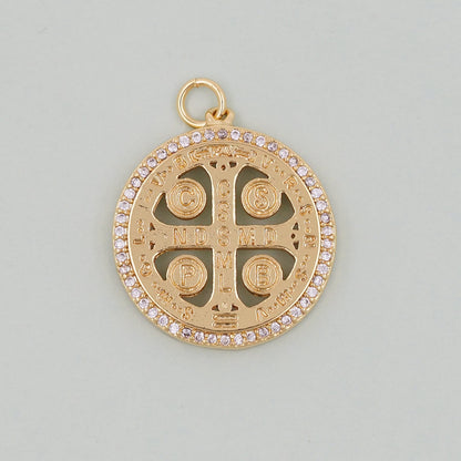 Gold religion Charms,18K Gold Filled religion Pendant,Cross Charm Bracelet Necklace for DIY Jewelry Making Supply