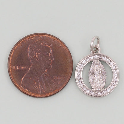 Gold virgin mary Charms,18K Gold Filled virgin mary Pendant,virgin mary Charm Bracelet Necklace for DIY Jewelry Making Supply