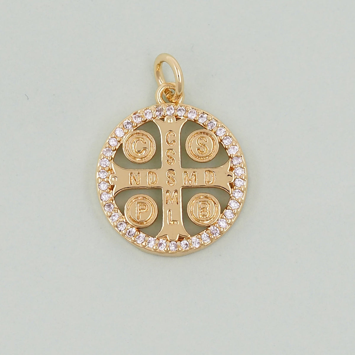 Gold religion Charms,18K Gold Filled religion Pendant,Cross Charm Bracelet Necklace for DIY Jewelry Making Supply