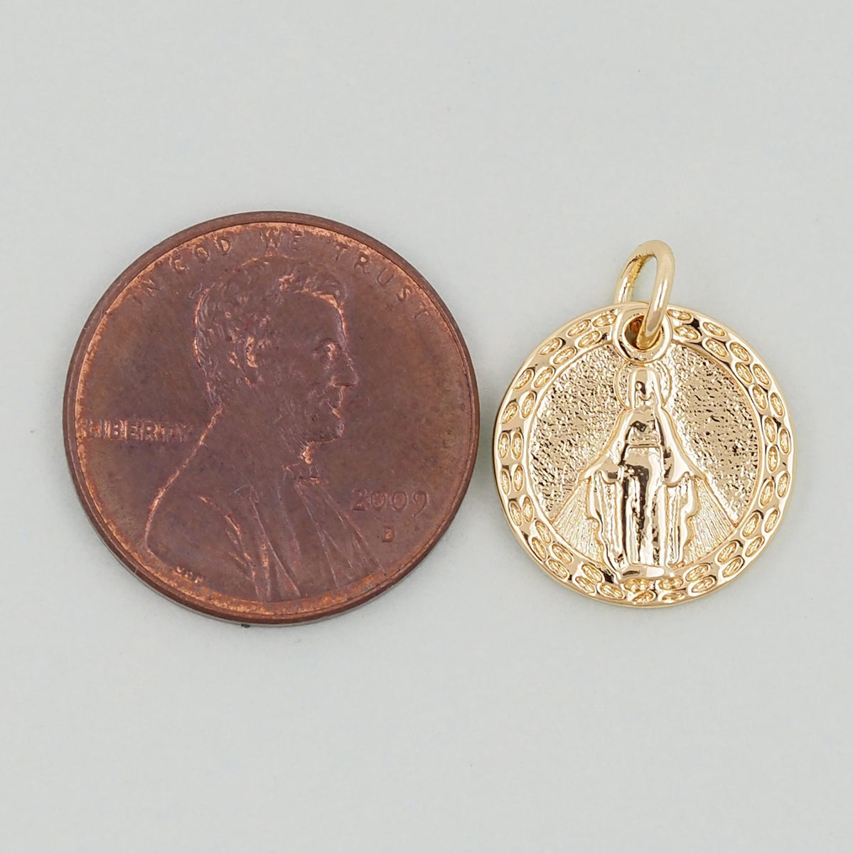 Gold virgin mary Charms,18K Gold Filled virgin mary Pendant,virgin mary Charm Bracelet Necklace for DIY Jewelry Making Supply