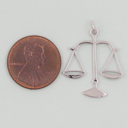Gold Libra Charms,18K Gold Filled Scales of Justice Pendant,Scales Charm Bracelet Necklace for DIY Jewelry Making Supply
