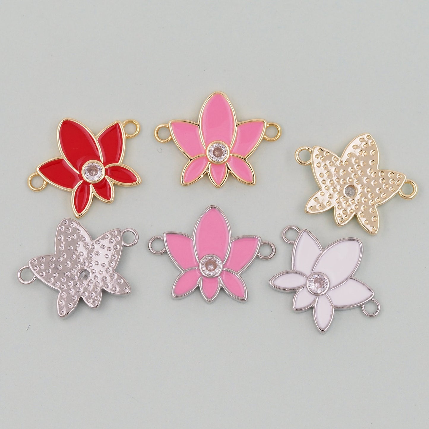 Gold Lotus Charms,18K Gold Filled Lotus Pendant,Flower Charm Bracelet Necklace for DIY Jewelry Making Supply