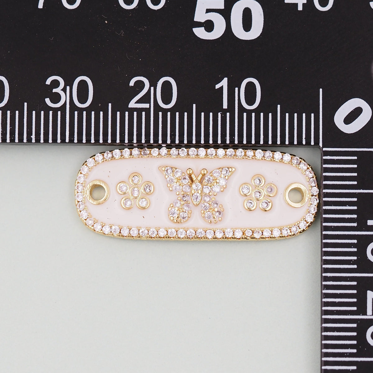 Gold Butterfly Connector Charms,18K Gold Filled Butterfly Pendant,insect Charm Bracelet Necklace for DIY Jewelry Making Suppl