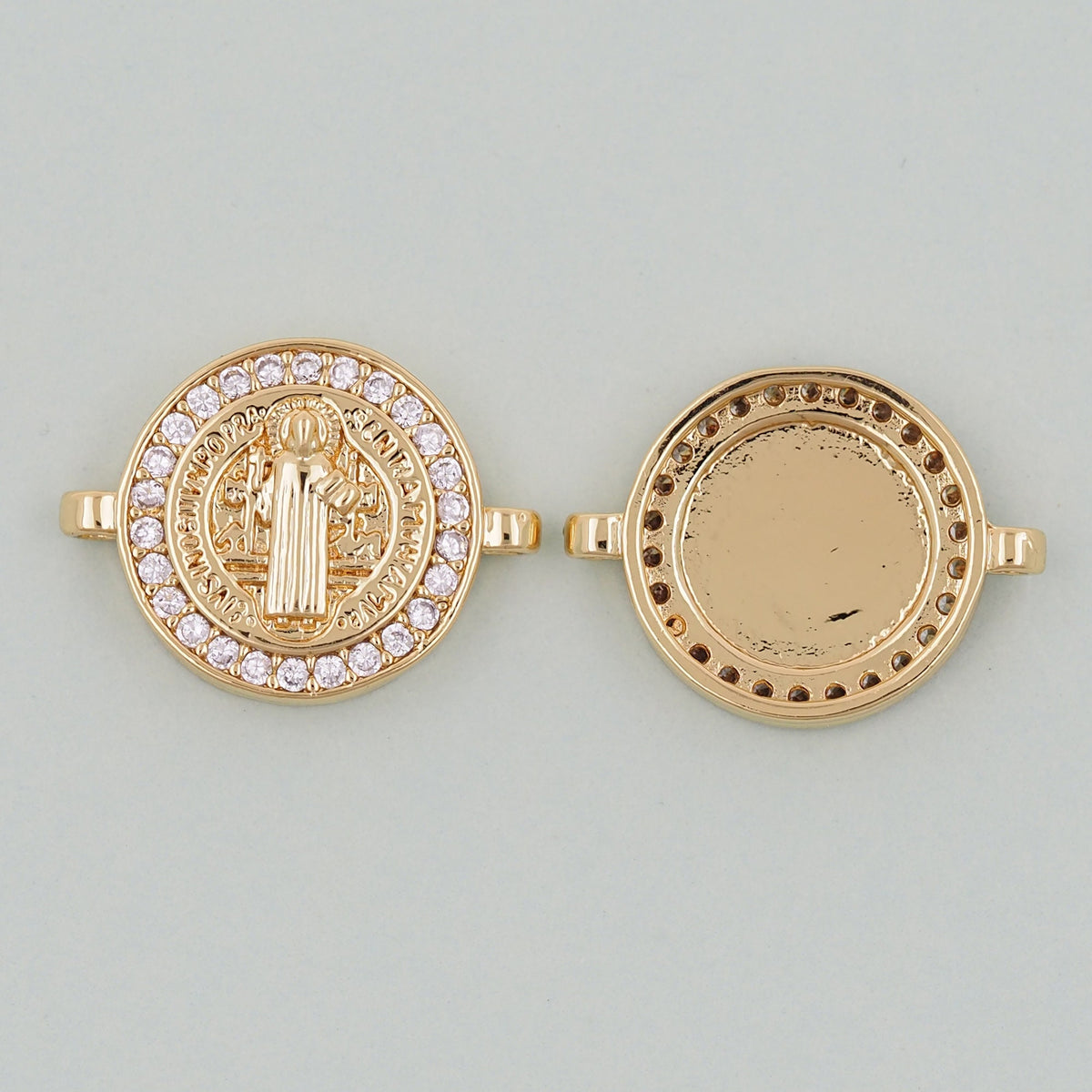 Gold Benedict Charms,18K Gold Filled Benedict Pendant,Benedict Charm Bracelet Necklace for DIY Jewelry Making Supply