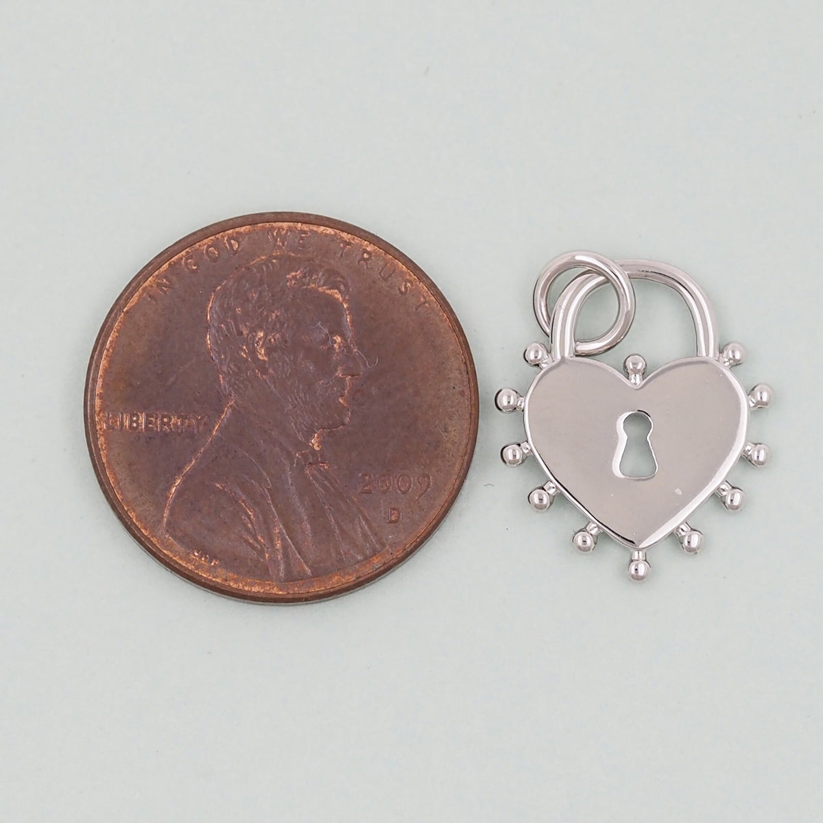 18K Gold Filled Heart Charm Pendant for Jewelry Making