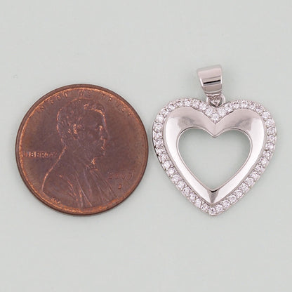 Gold Heart Charms,18K Gold Filled Heart Pendant,Heart Charm Bracelet Necklace for DIY Jewelry Making Supply