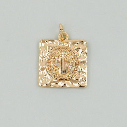 Gold Benedict Charms,18K Gold Filled Benedict Pendant,Benedict Charm Bracelet Necklace for DIY Jewelry Making Supply