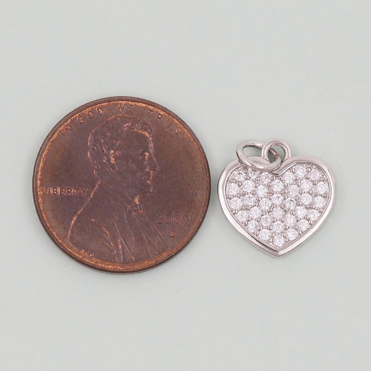 Gold Heart Charms,18K Gold Filled Heart Pendant,Heart Charm Bracelet Necklace for DIY Jewelry Making Supply