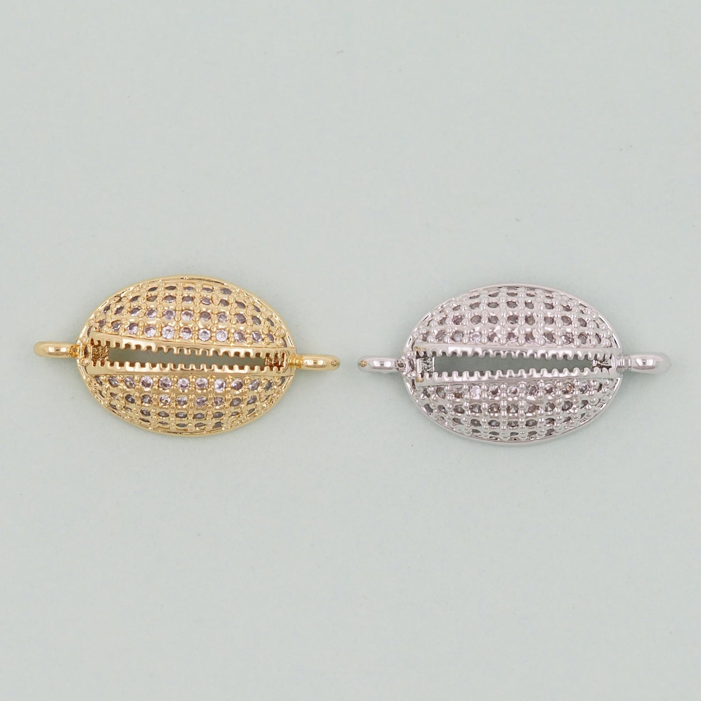 Gold Shell Connector Charms,18K Gold Filled Conch Shell Pendant,Conch Shell Charm Bracelet Necklace for DIY Jewelry Making Supply