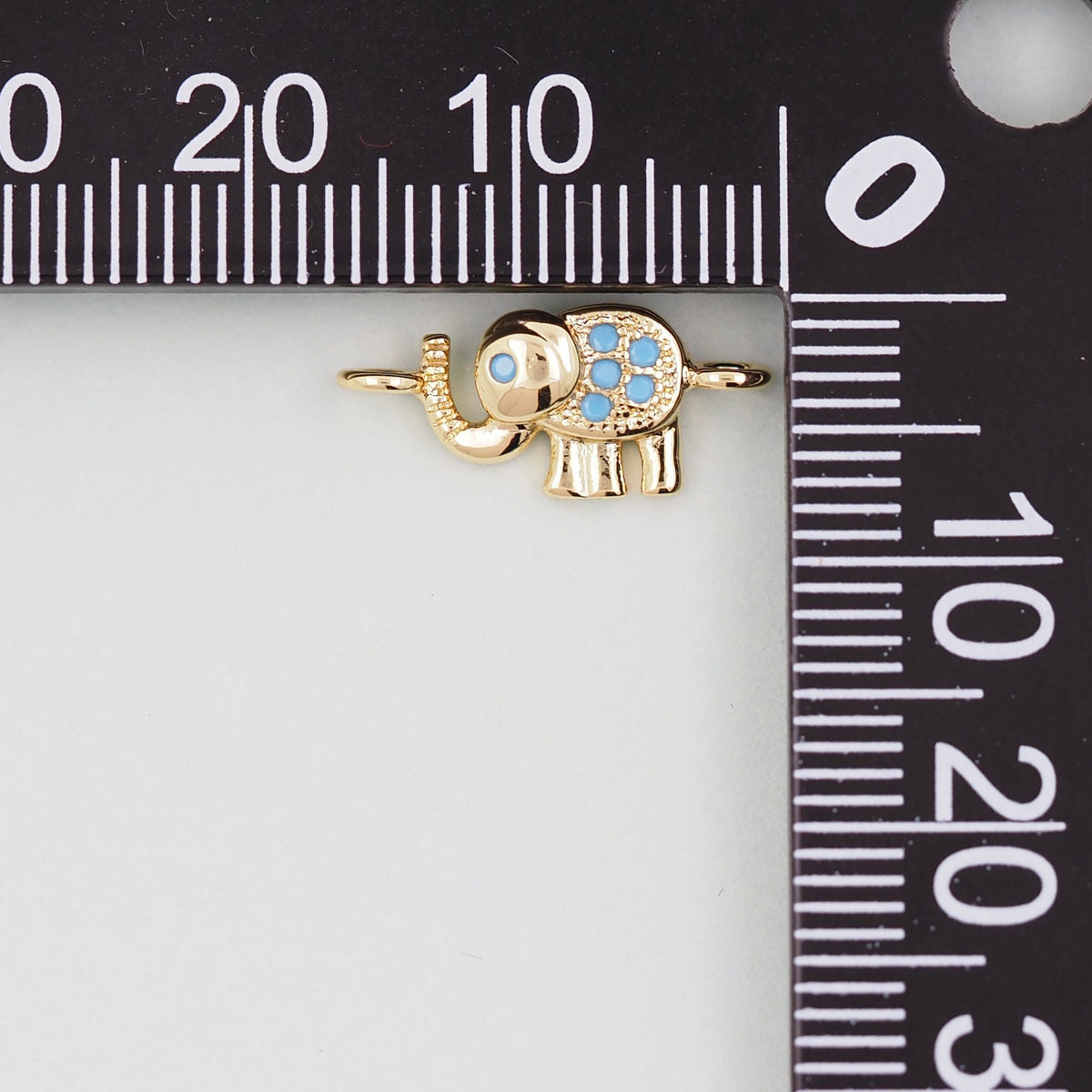 18K Gold Filled Cubic Zirconia Connector for Jewelry Making