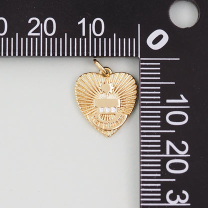 Gold religion Charms,18K Gold Filled religion Pendant Charm Bracelet Necklace for DIY Jewelry Making Supply