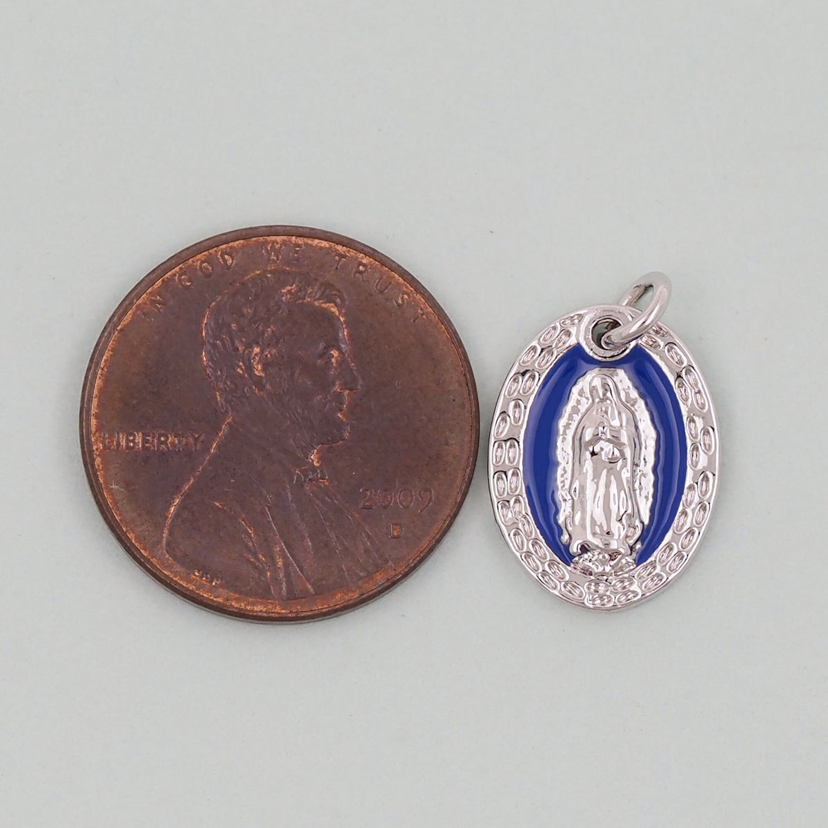 Gold Our Lady of Guadalupe Charms,18K Gold Filled virgin mary Pendant Charm Bracelet Necklace for DIY Jewelry Making Supply