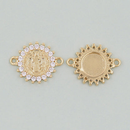 Gold Benedict Charms,18K Gold Filled Benedict Pendant,Benedict Charm Bracelet Necklace for DIY Jewelry Making Supply