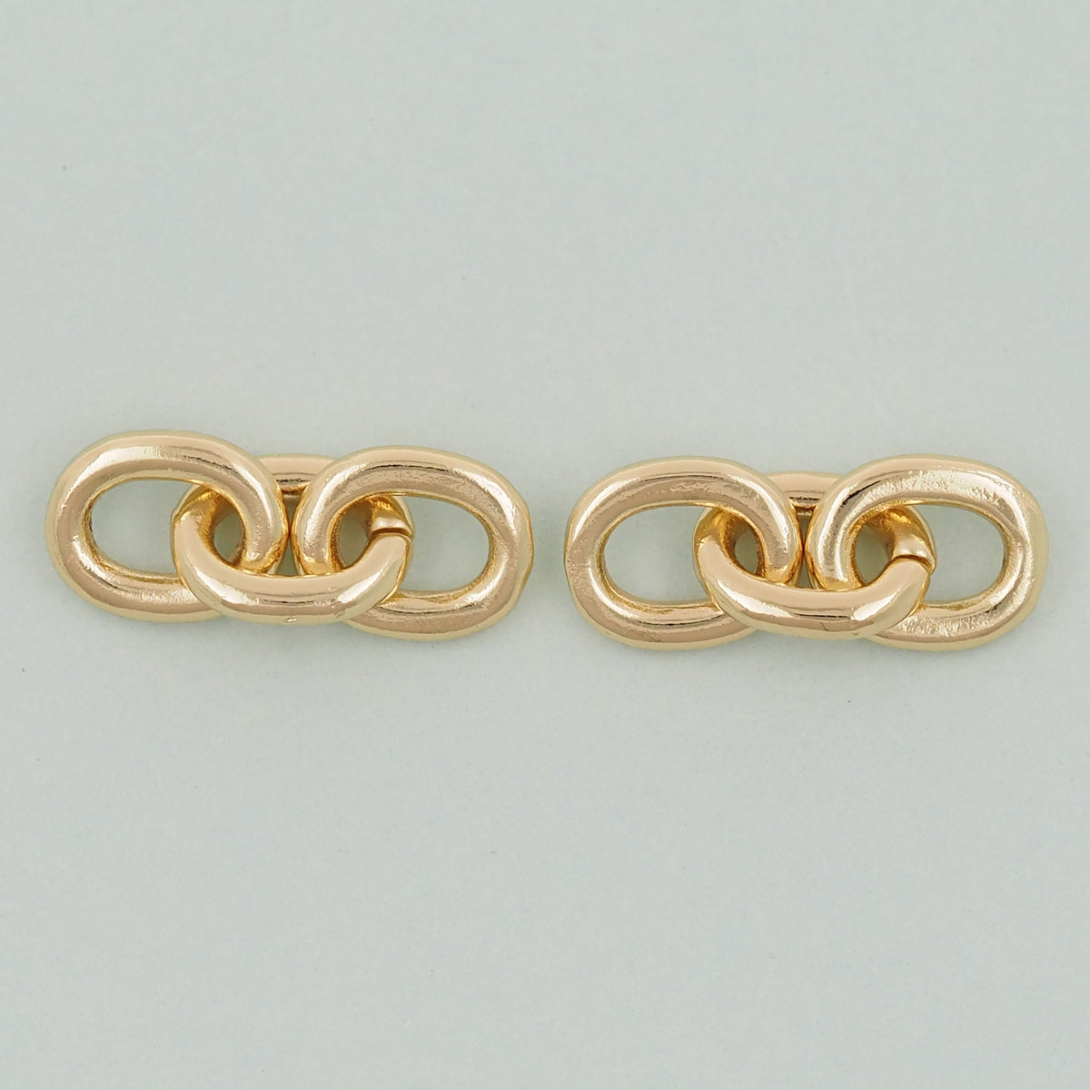 18K Gold filled three oval chain links foe DIY jewelry necklace bracelet earring components