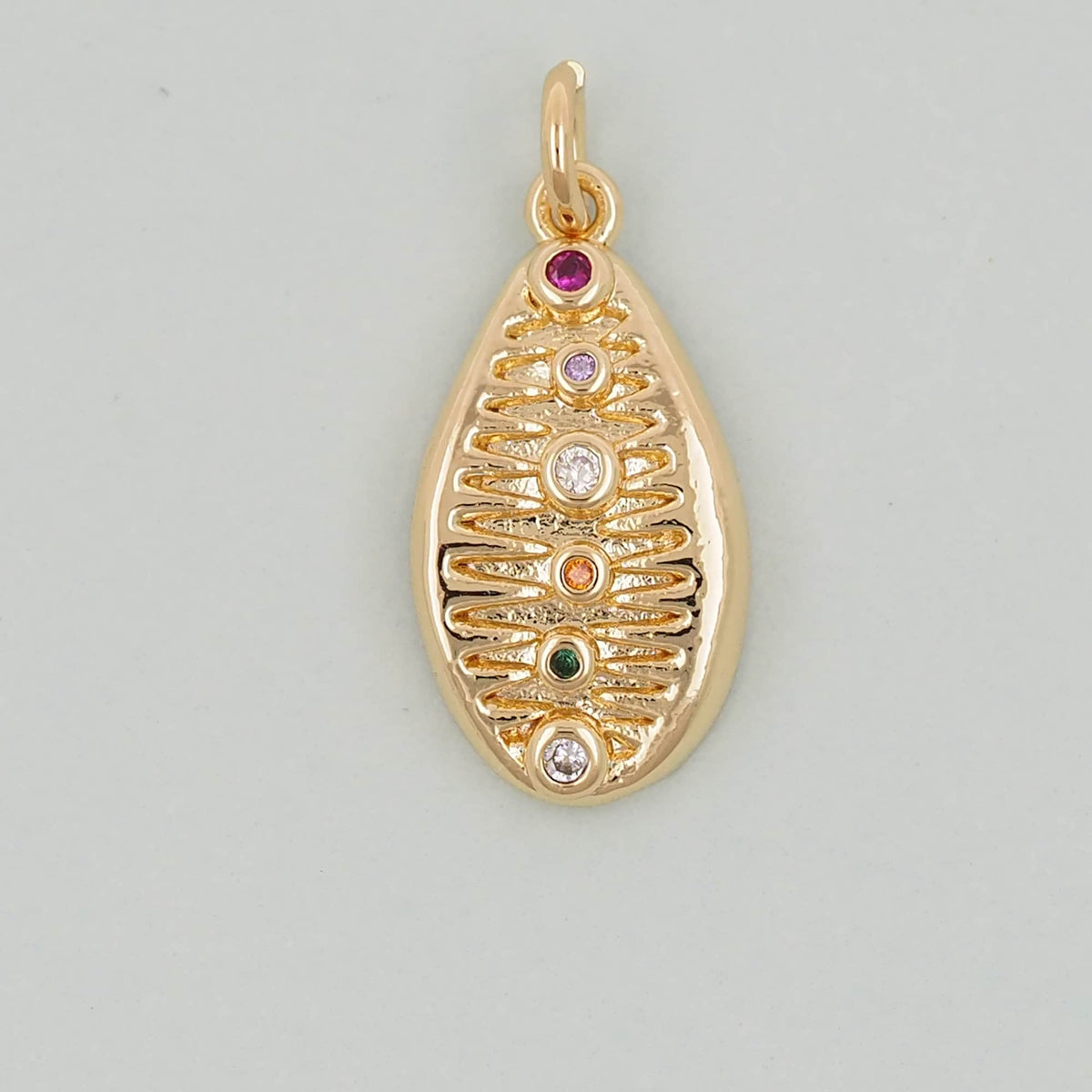18K Gold Filled Shell Charm Pendant for Jewelry Making