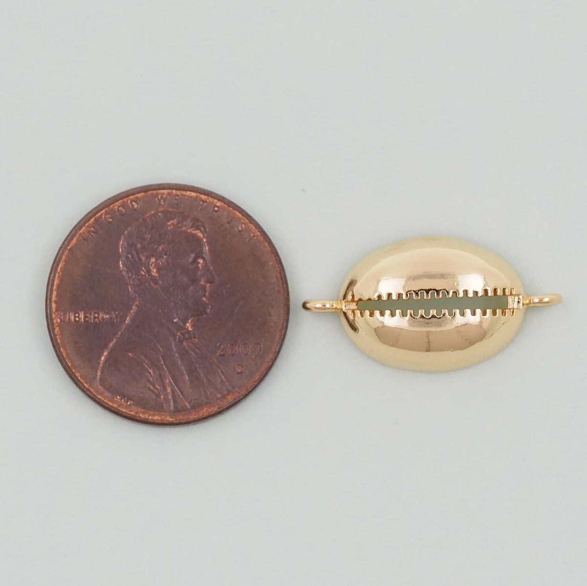 18K Gold Filled Shell Connector for Jewelry Making