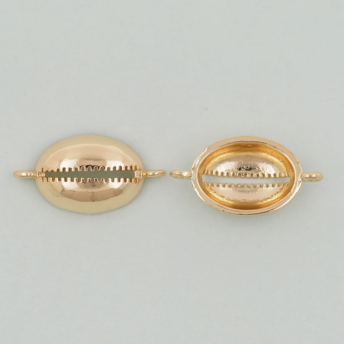 18K Gold Filled Shell Connector for Jewelry Making