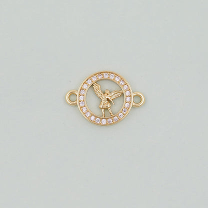 18K Gold Filled Angel Connector for Jewelry Making