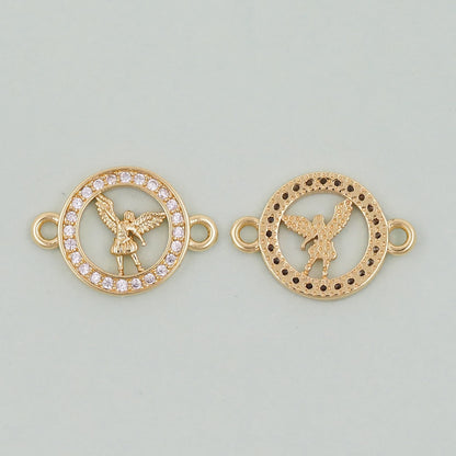 18K Gold Filled Angel Connector for Jewelry Making