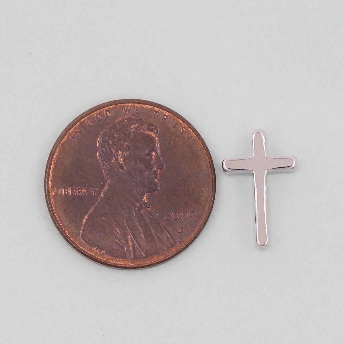 18K Gold Filled Cross Pendant,Cross Charm Bracelet Necklace for DIY Jewelry Making Supply