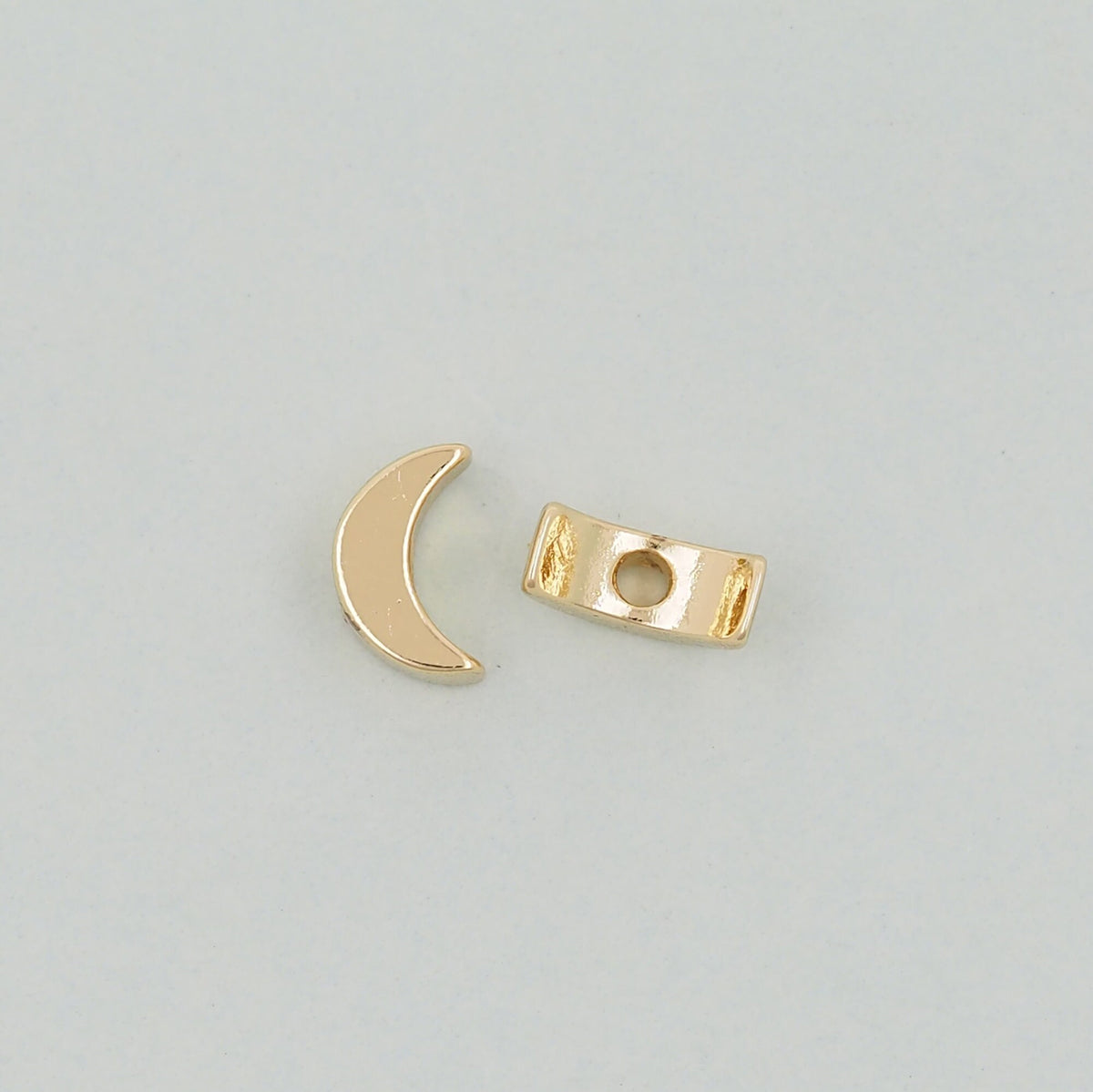 18K Gold Filled Moon Charm Pendant for Jewelry Making