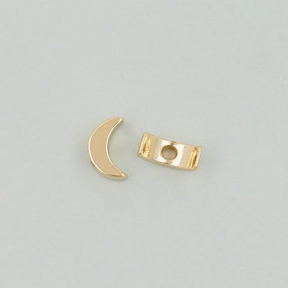18K Gold Filled Moon Charm Pendant for Jewelry Making