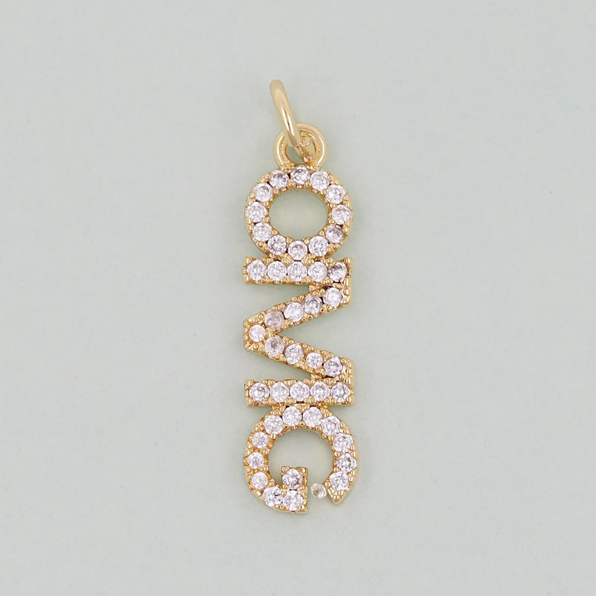18K Gold Filled Letter Charm Pendant for Jewelry Making