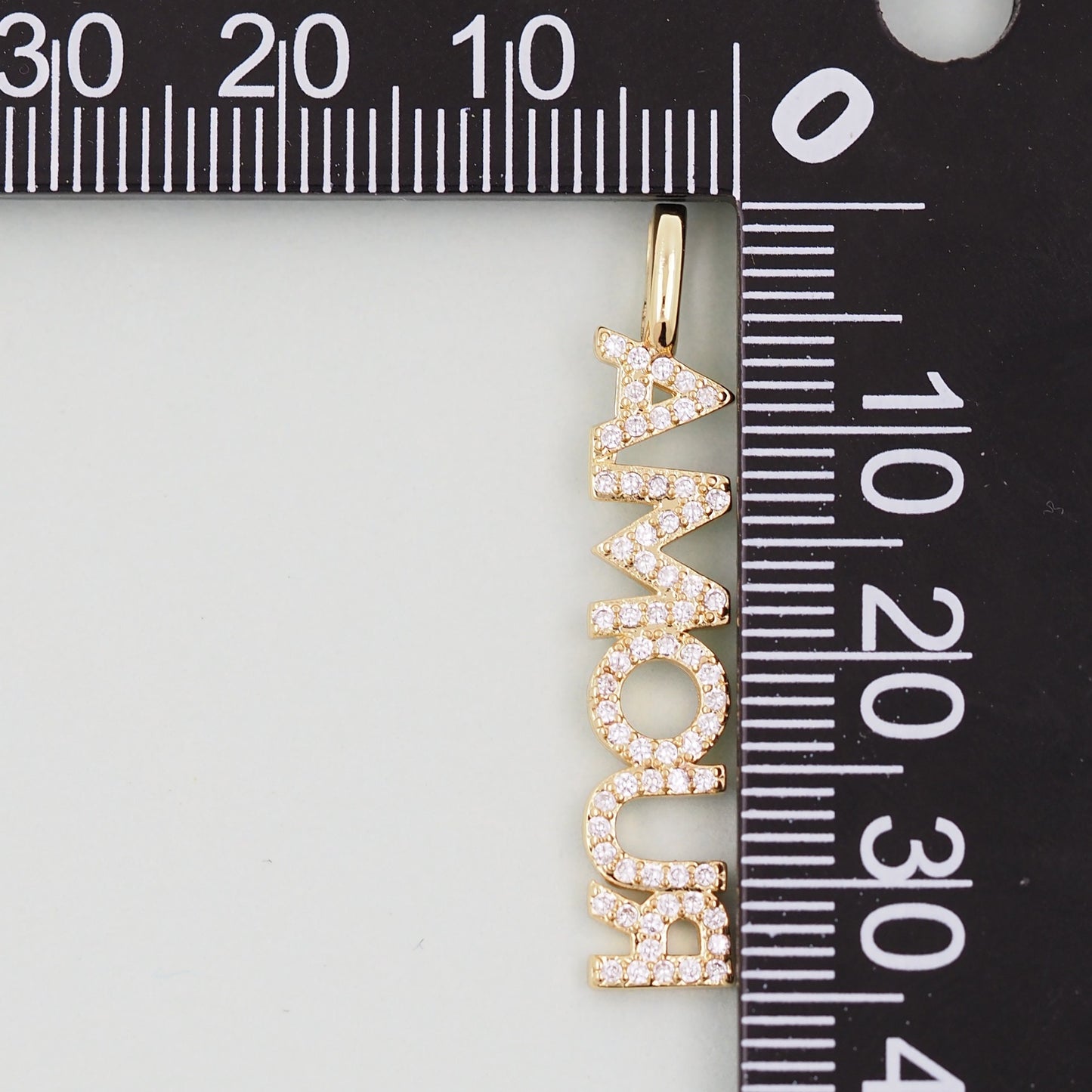 Gold letter Charms,18K Gold Fille amour Pendant,amour Charm Bracelet Necklace for DIY Jewelry Making Supply