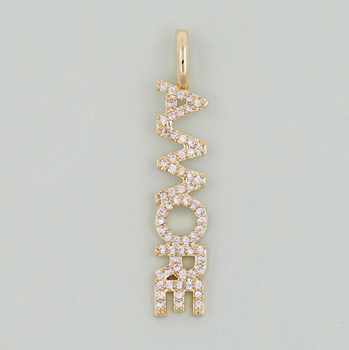 18K Gold Filled Letter Charm Pendant for Jewelry Making