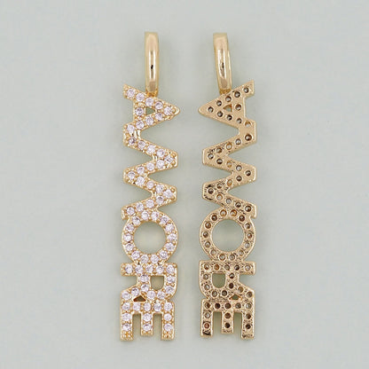 18K Gold Filled Letter Charm Pendant for Jewelry Making